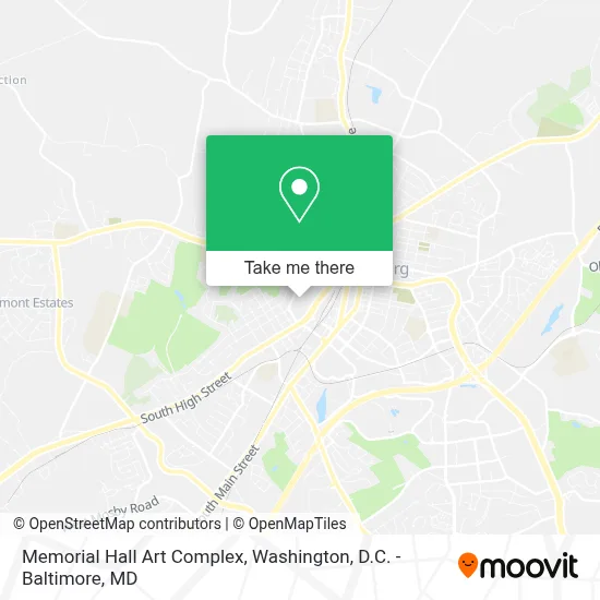 Memorial Hall Art Complex map