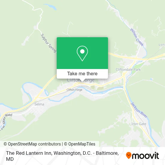 The Red Lantern Inn map