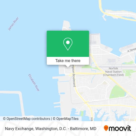 Navy Exchange map