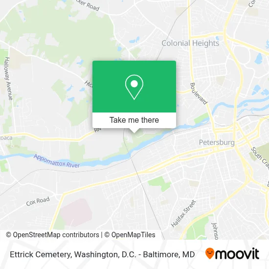Ettrick Cemetery map