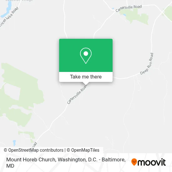 Mount Horeb Church map