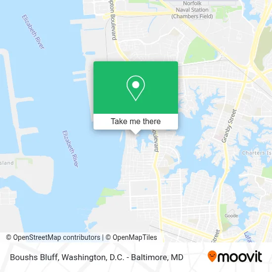 Boushs Bluff map