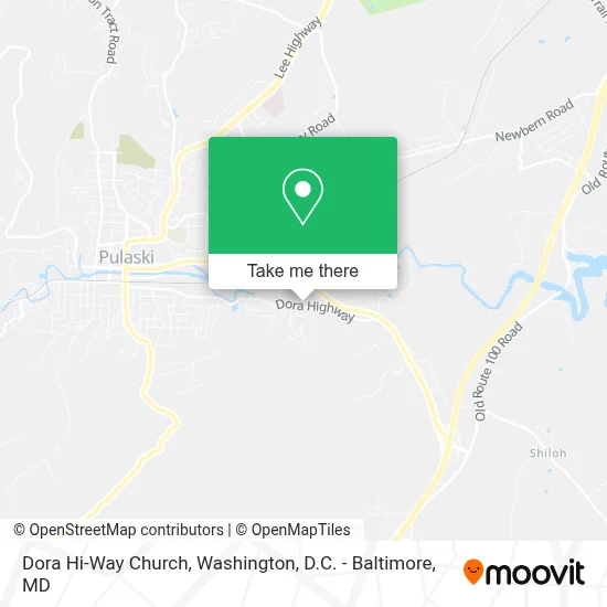 Dora Hi-Way Church map