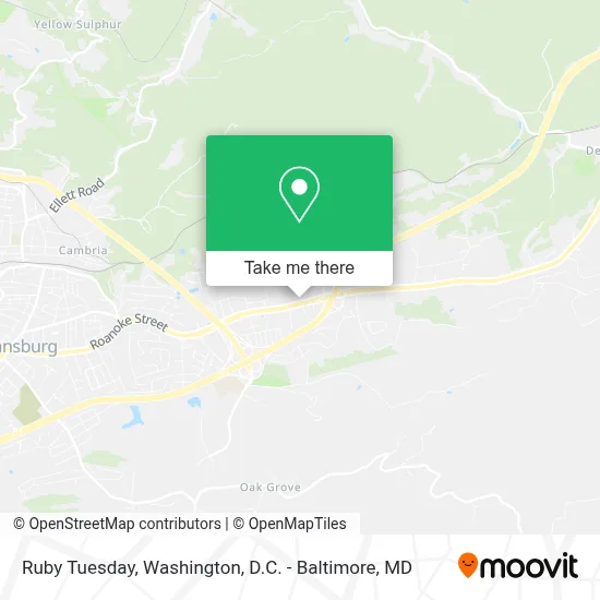Ruby Tuesday map