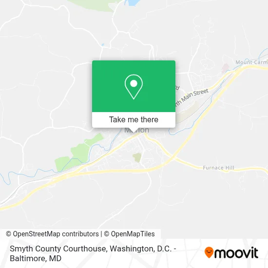 Smyth County Courthouse map