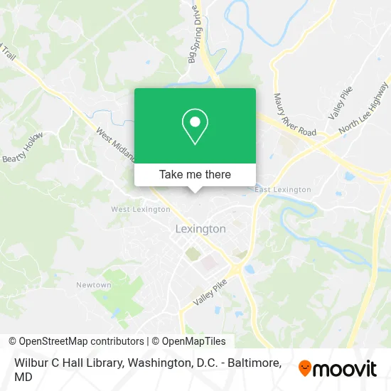 Wilbur C Hall Library map