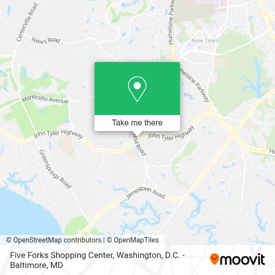 Five Forks Shopping Center map