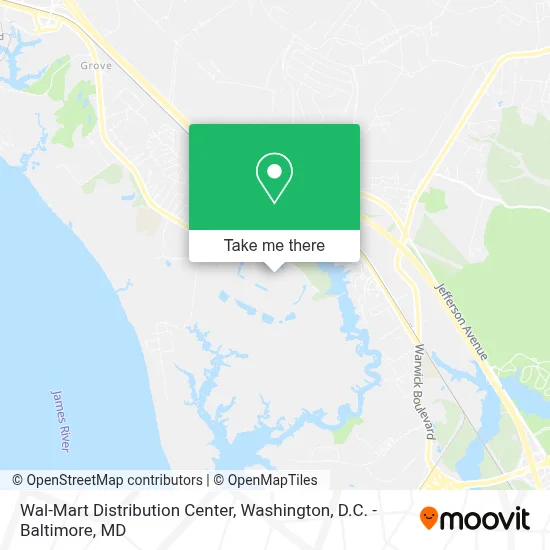 Wal-Mart Distribution Center map