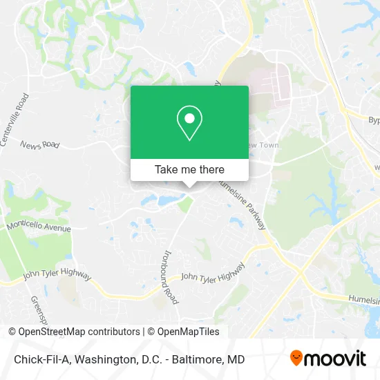 Chick-Fil-A map