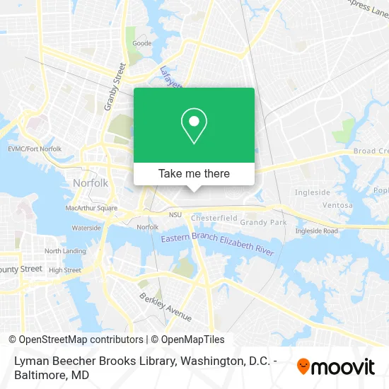Lyman Beecher Brooks Library map