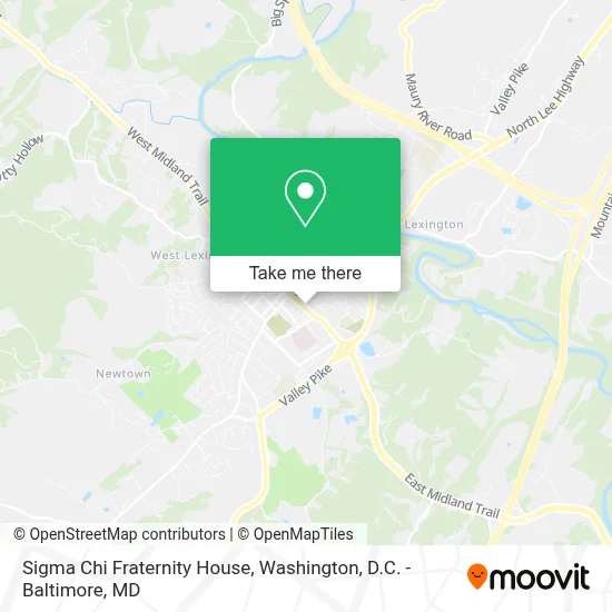 Sigma Chi Fraternity House map