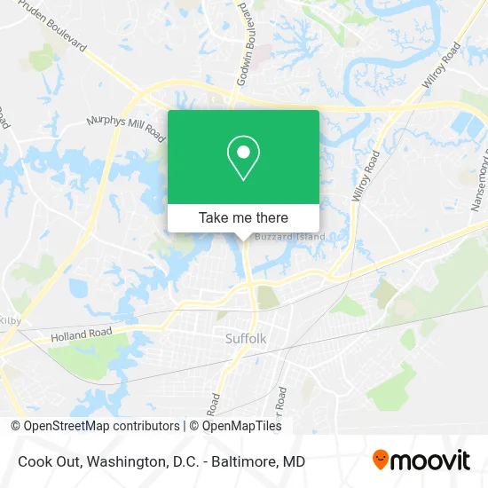 Cook Out map