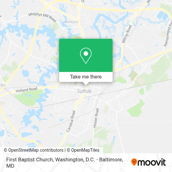 First Baptist Church map