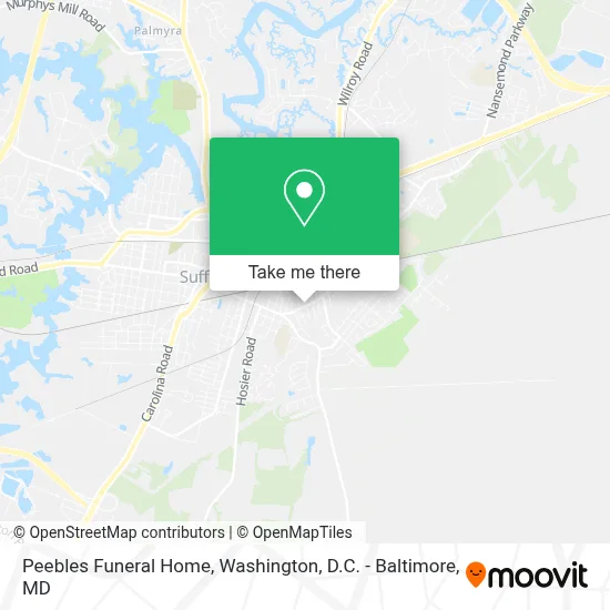 Peebles Funeral Home map