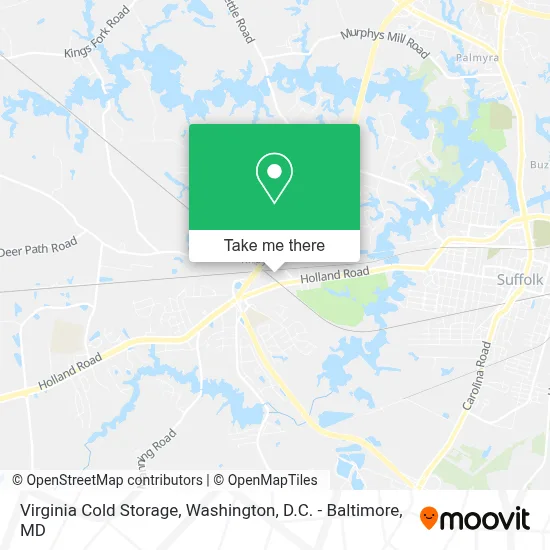 Virginia Cold Storage map