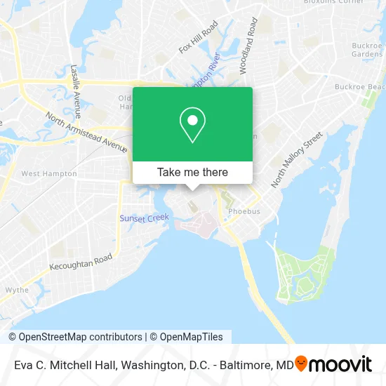 Eva C. Mitchell Hall map