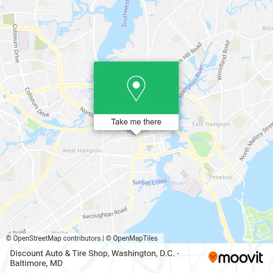 Discount Auto & Tire Shop map