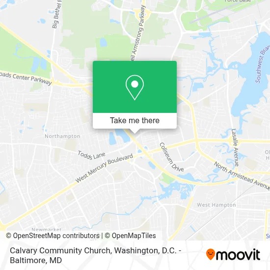 Calvary Community Church map
