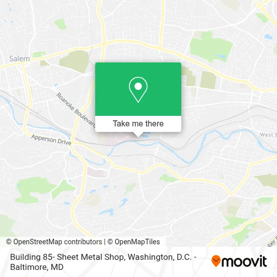 Building 85- Sheet Metal Shop map