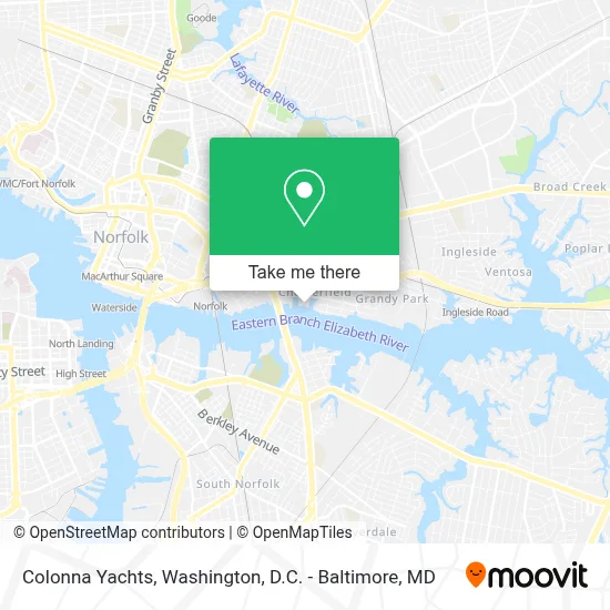 Colonna Yachts map