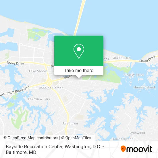 Bayside Recreation Center map