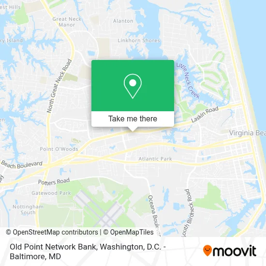 Old Point Network Bank map