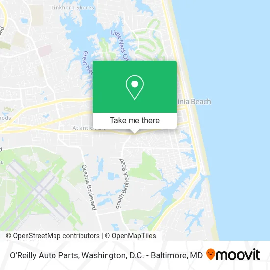 O'Reilly Auto Parts map