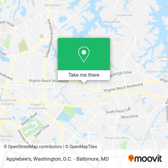 Applebee's map