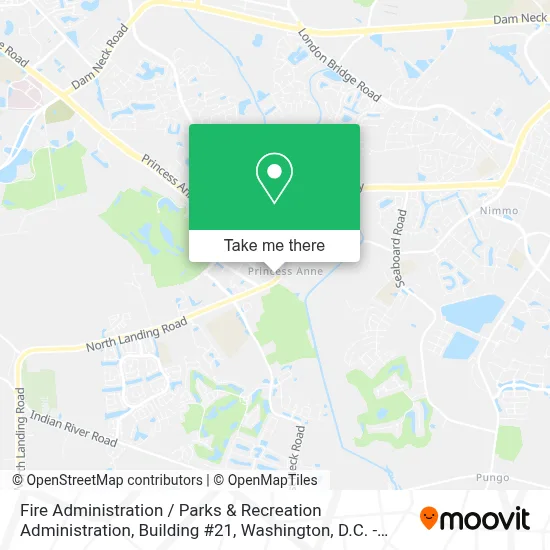 Fire Administration / Parks & Recreation Administration, Building #21 map