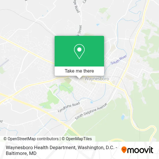 Waynesboro Health Department map