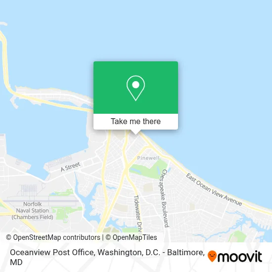 Oceanview Post Office map