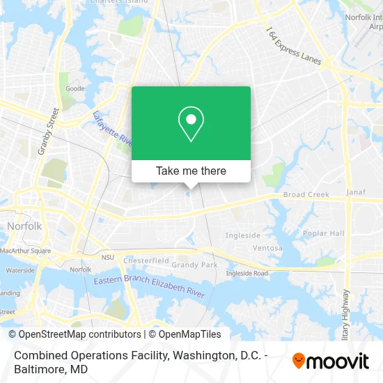 Combined Operations Facility map