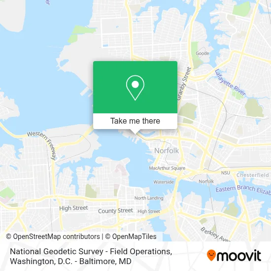 National Geodetic Survey - Field Operations map