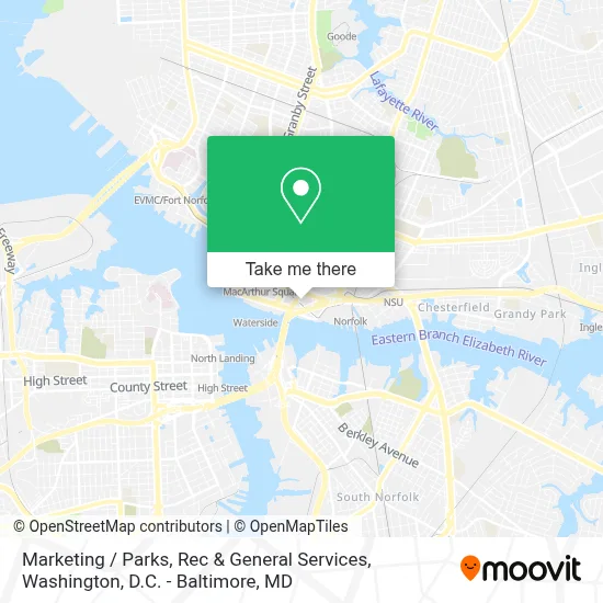 Marketing / Parks, Rec & General Services map