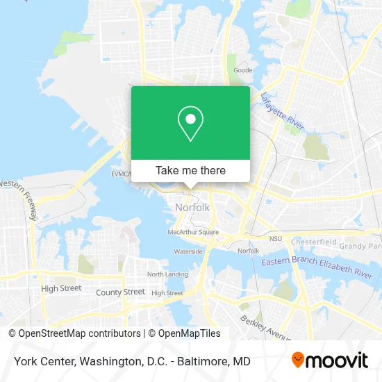 York Center map