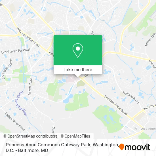 Princess Anne Commons Gateway Park map