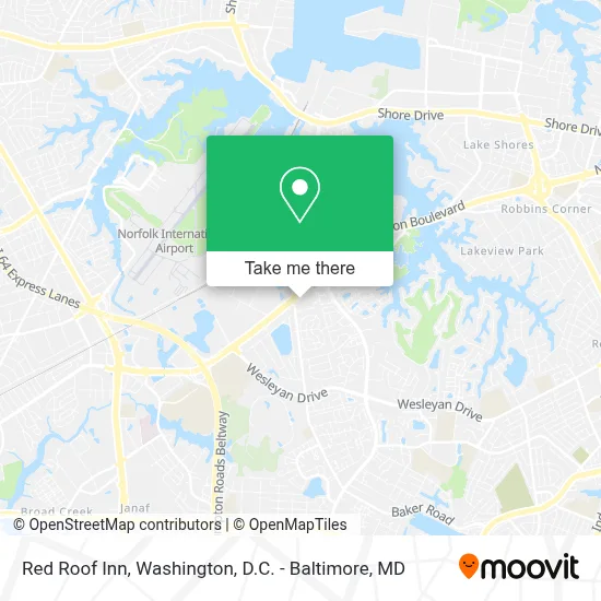 Red Roof Inn map