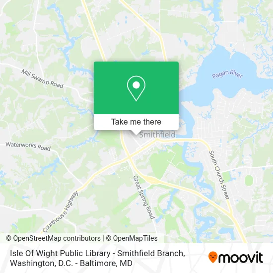 Isle Of Wight Public Library - Smithfield Branch map