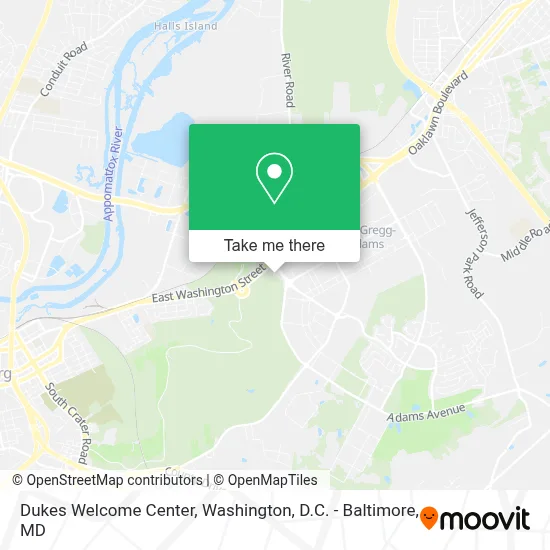 Dukes Welcome Center map