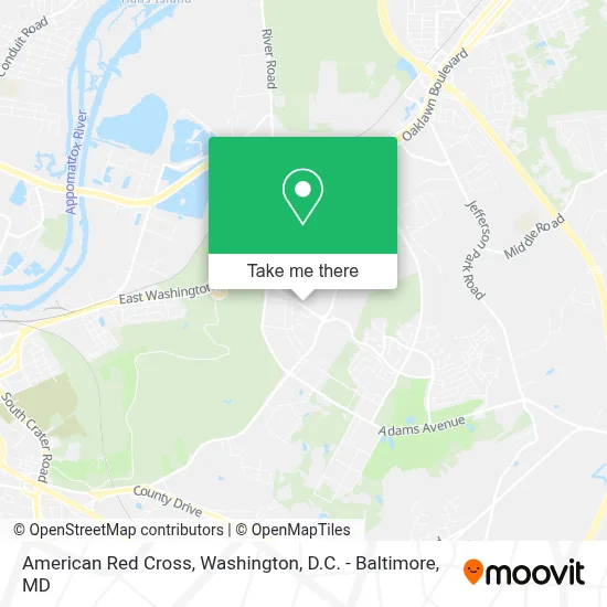 American Red Cross map
