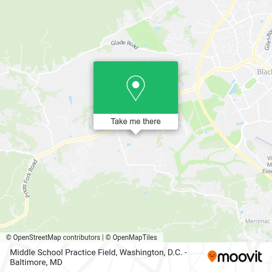 Middle School Practice Field map
