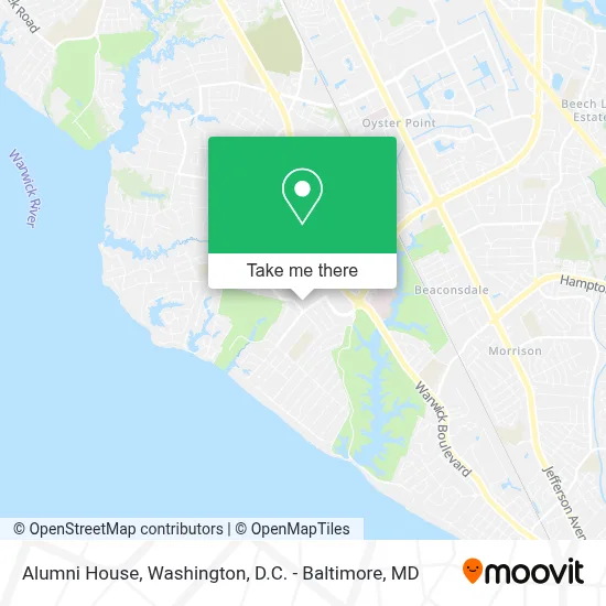 Alumni House map