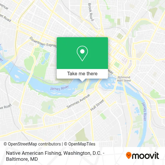 Native American Fishing map