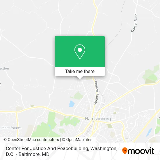 Center For Justice And Peacebuilding map