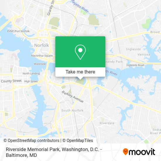 Riverside Memorial Park map