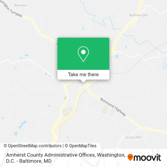 Amherst County Administrative Offices map