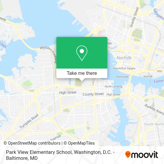 Park View Elementary School map