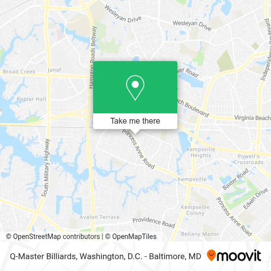 Q-Master Billiards map