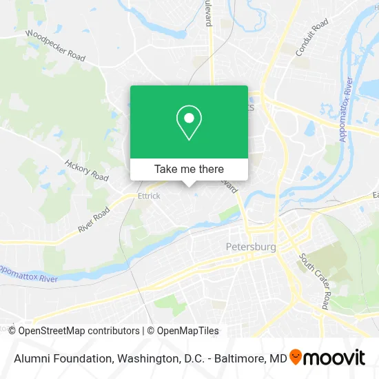 Alumni Foundation map