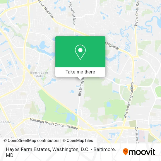 Hayes Farm Estates map